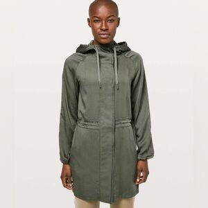 lululemon athletica Dark Green Utility Jacket sz 8